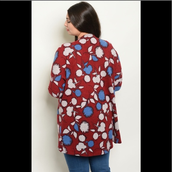 NWT Floral Knit Cardigan - Picture 3 of 5